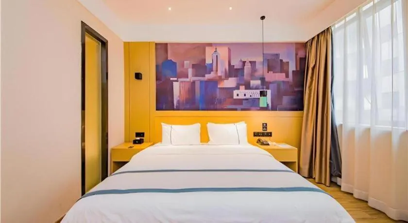 Bed in City Comfort Inn Changsha Railway Station Amiling Metro Station