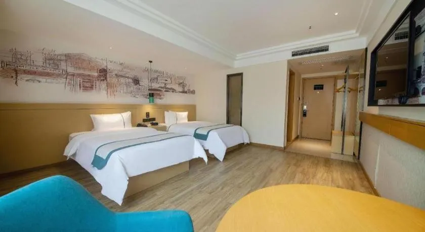 Bed in City Comfort Inn Changsha Railway Station Amiling Metro Station