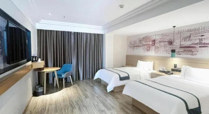 Bed in City Comfort Inn Changsha Railway Station Amiling Metro Station