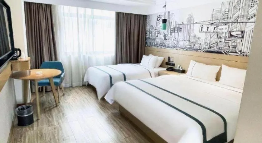 Bed in City Comfort Inn Changsha Railway Station Amiling Metro Station