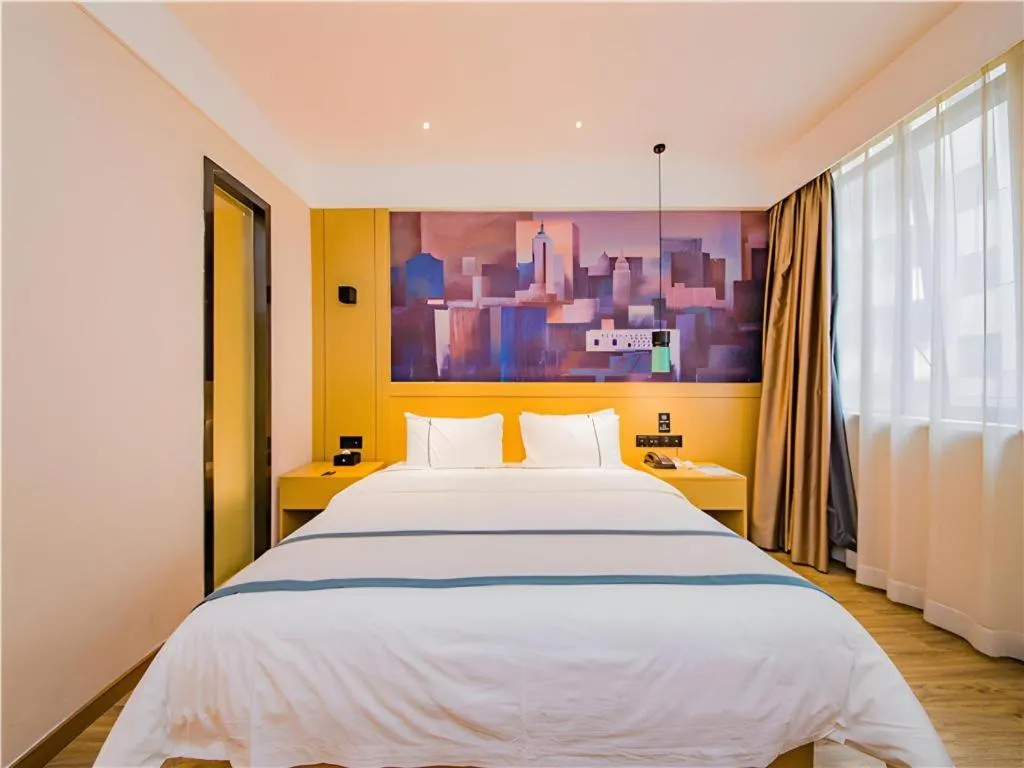 Bed in City Comfort Inn Changsha Railway Station Amiling Metro Station