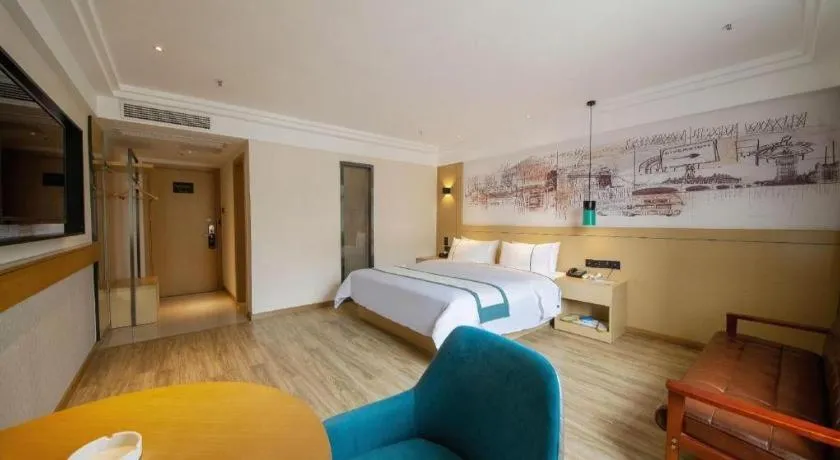 Bed in City Comfort Inn Changsha Railway Station Amiling Metro Station