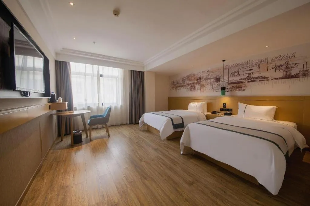 Bed in City Comfort Inn Changsha Railway Station Amiling Metro Station