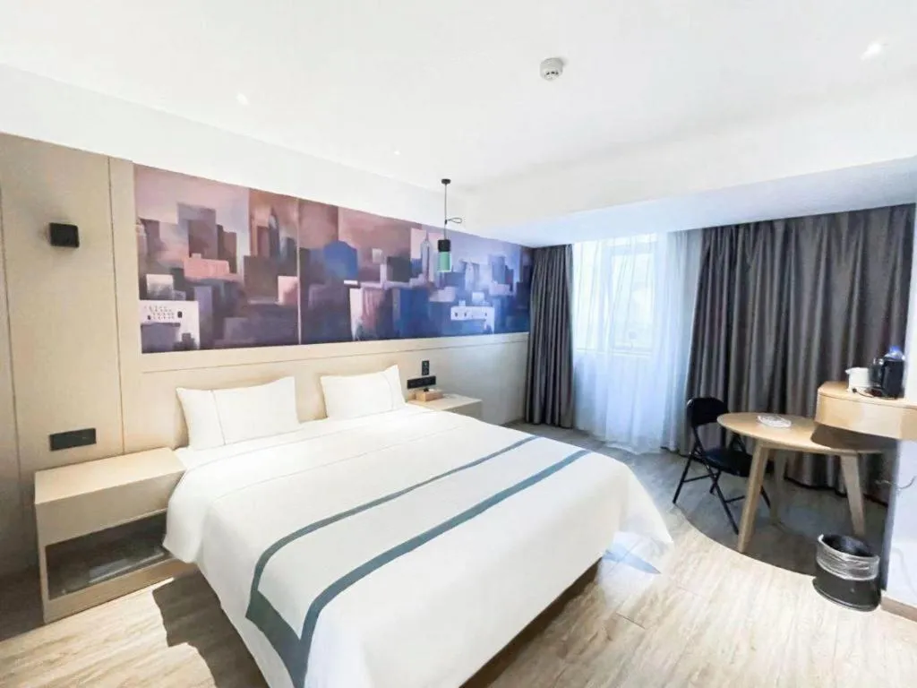 Bed in City Comfort Inn Changsha Railway Station Amiling Metro Station