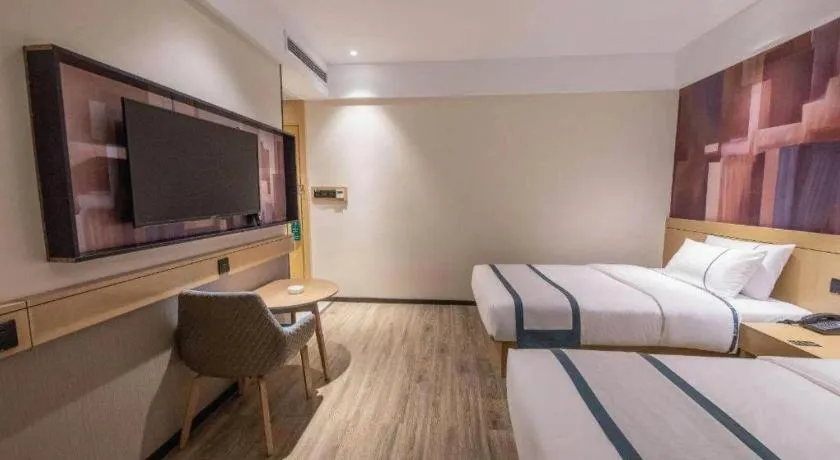 Bed in City Comfort Inn Changsha Railway Station Amiling Metro Station