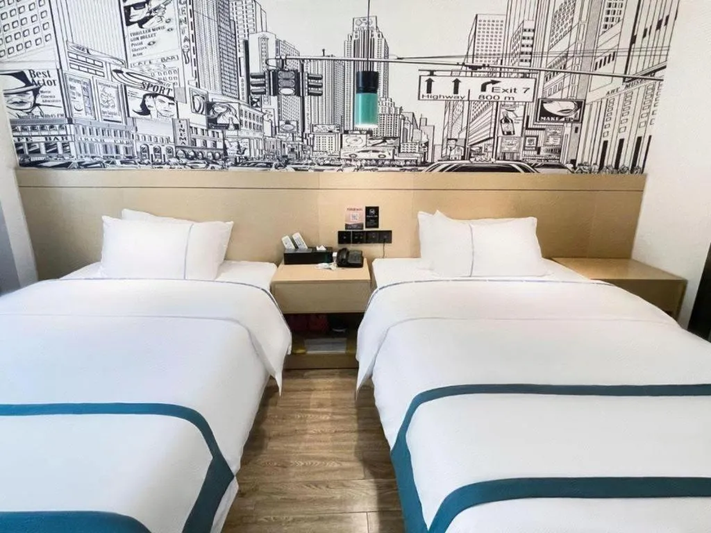 Bed in City Comfort Inn Changsha Railway Station Amiling Metro Station