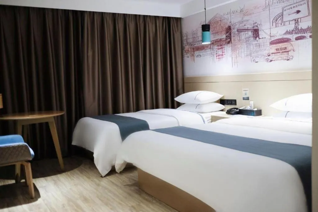 Bed in City Comfort Inn Changsha Railway Station Amiling Metro Station