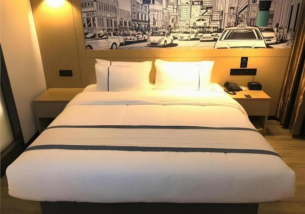 Bed in City Comfort Inn Ezhou Hengda