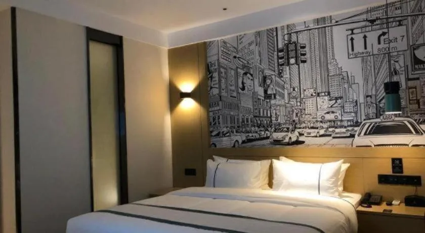 Bed in City Comfort Inn Ezhou Hengda