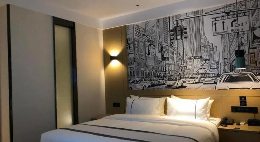 Bed in City Comfort Inn Ezhou Hengda