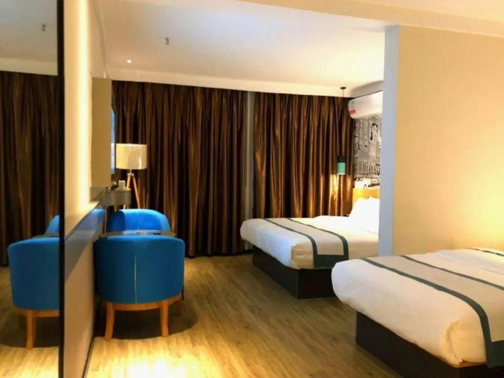 Bed in City Comfort Inn Ezhou Hengda