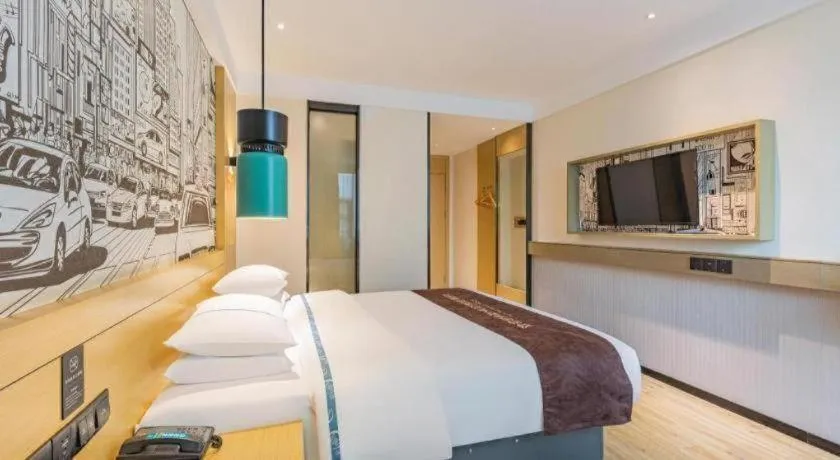 Bed in City Comfort Inn Ezhou Hengda