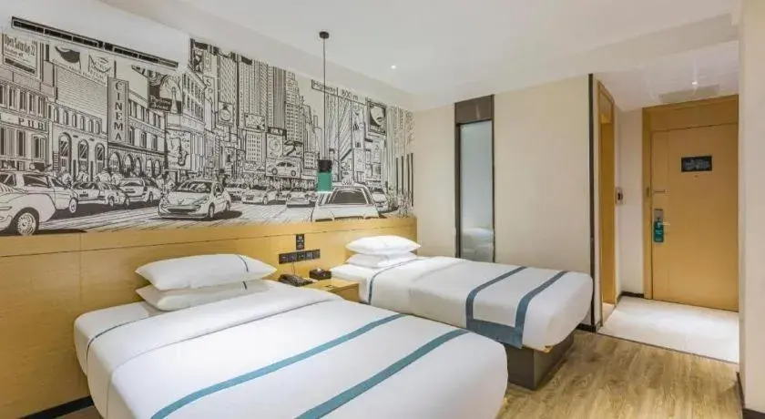 Bed in City Comfort Inn Ezhou Hengda Bed in City Comfort Inn Ezhou Hengda