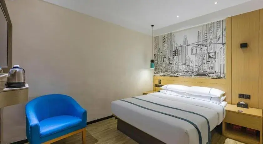 Bed in City Comfort Inn Ezhou Hengda Bed in City Comfort Inn Ezhou Hengda