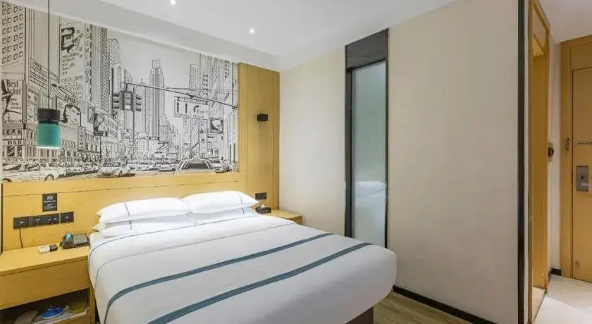 Bed in City Comfort Inn Ezhou Hengda Bed in City Comfort Inn Ezhou Hengda