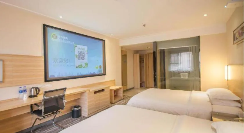 Bed in City Comfort Inn Yichang Dongshan Three Gorges University Shuiyuecheng