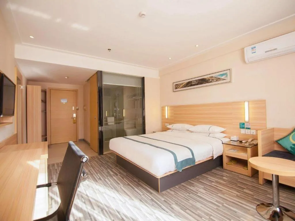 Bed in City Comfort Inn Yichang Dongshan Three Gorges University Shuiyuecheng