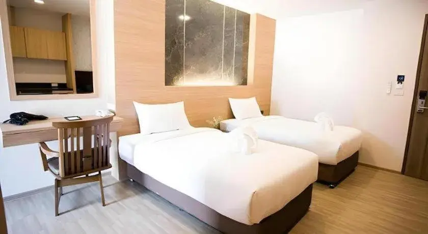 Bed in B2 Amata Nakorn Premier Hotel Bed in B2 Amata Nakorn Premier Hotel