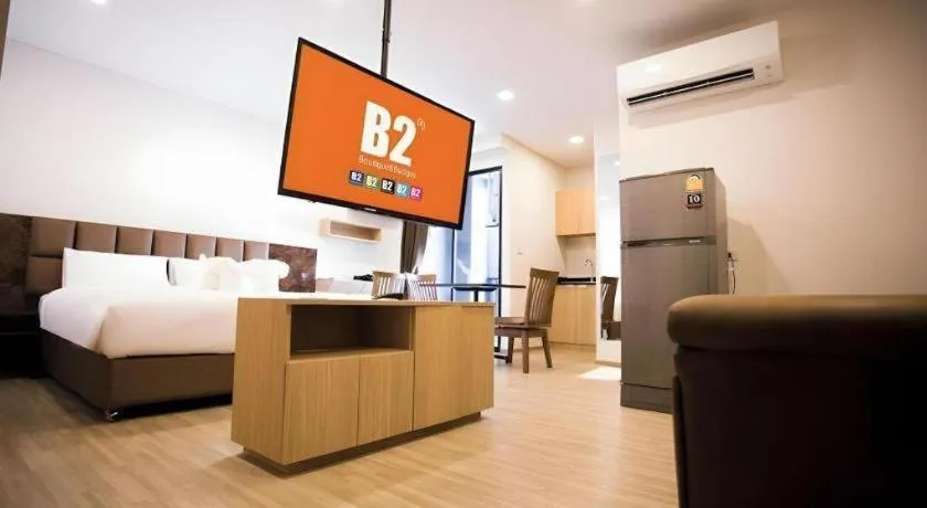 Bed in B2 Amata Nakorn Premier Hotel