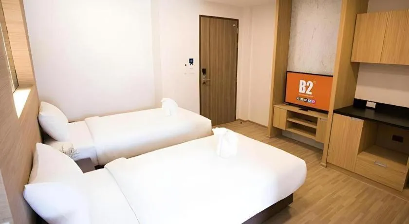 Bed in B2 Amata Nakorn Premier Hotel