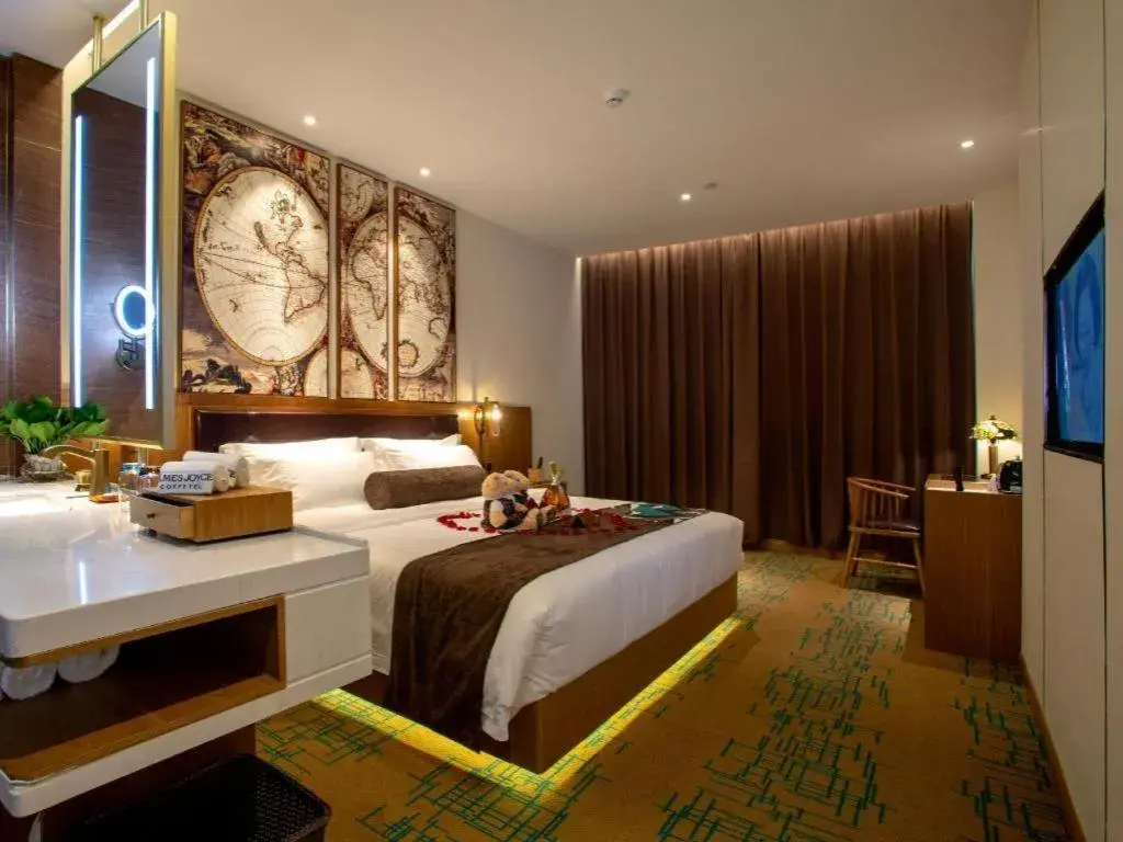 Bed in James Joyce Coffetel· Wuhan Wangjiawan Taojialing Metro Station Bed in James Joyce Coffetel· Wuhan Wangjiawan Taojialing Metro Station