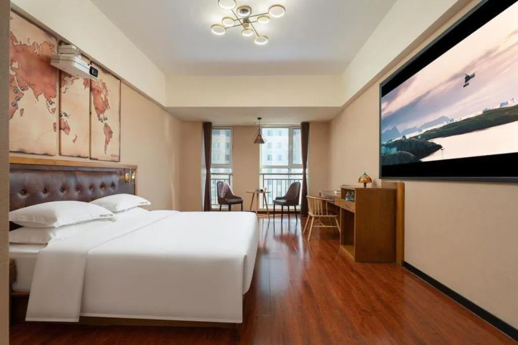 Bed in James Joyce Coffetel· Ji'Nan Changqing District Government Jingshi Xi Road