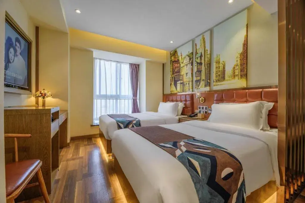 Bed in James Joyce Coffetel· Xianyang Renmin Road Central Square Store Bed in James Joyce Coffetel· Xianyang Renmin Road Central Square Store