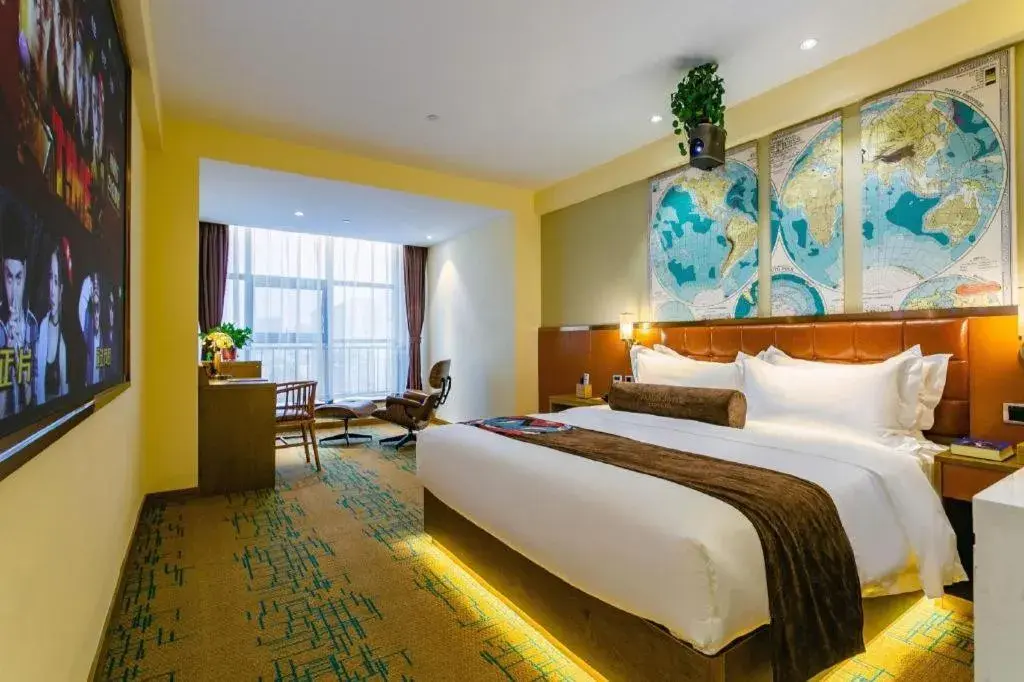 Bed in James Joyce Coffetel· Xianyang Renmin Road Central Square Store Bed in James Joyce Coffetel· Xianyang Renmin Road Central Square Store