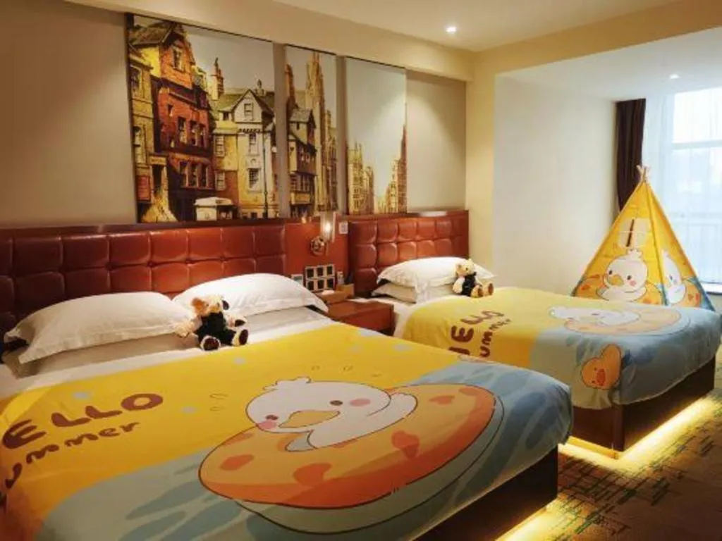 Bed in James Joyce Coffetel· Xianyang Renmin Road Central Square Store