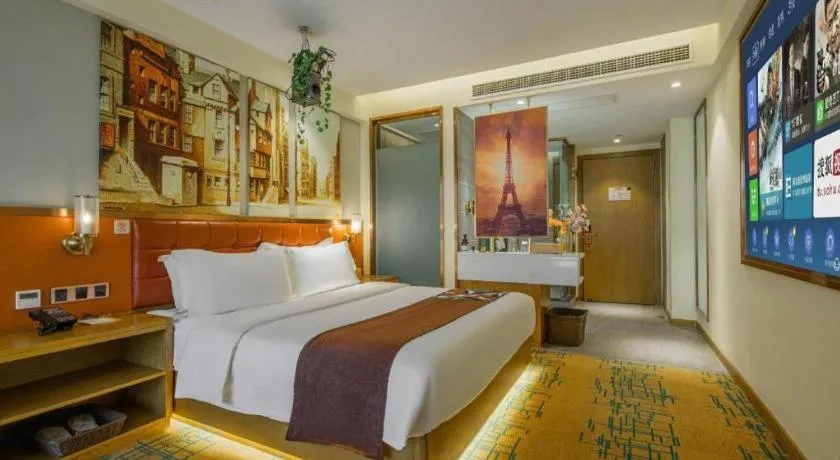 Bed in James Joyce Coffetel· Xianyang Renmin Road Central Square Store