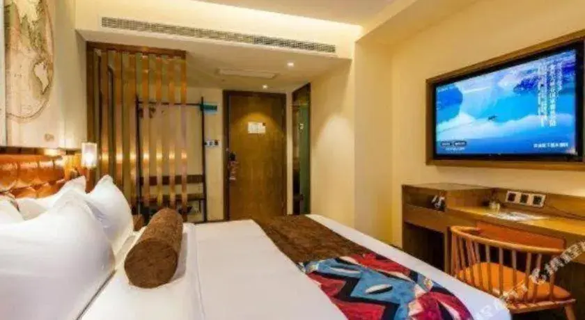 Bed in James Joyce Coffetel· Xianyang Renmin Road Central Square Store Bed in James Joyce Coffetel· Xianyang Renmin Road Central Square Store