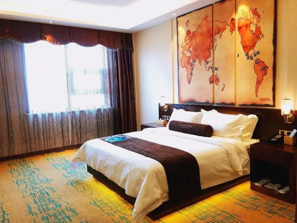 Bed in James Joyce Coffetel· Tianjin Olympic Center Lingbin Road Metro Station