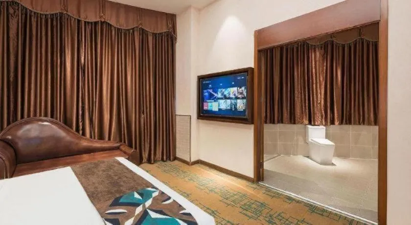 Bed in James Joyce Coffetel· Tianjin Olympic Center Lingbin Road Metro Station