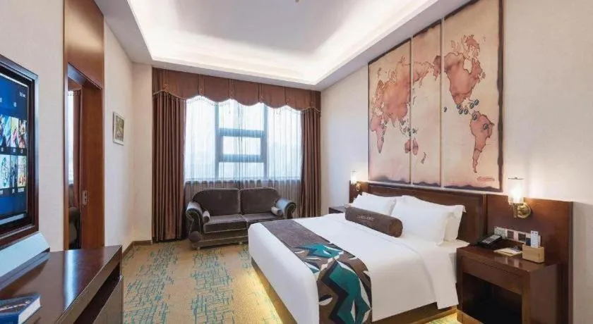 Bed in James Joyce Coffetel· Tianjin Olympic Center Lingbin Road Metro Station