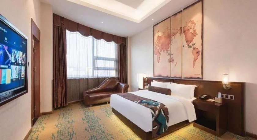 Bed in James Joyce Coffetel· Tianjin Olympic Center Lingbin Road Metro Station