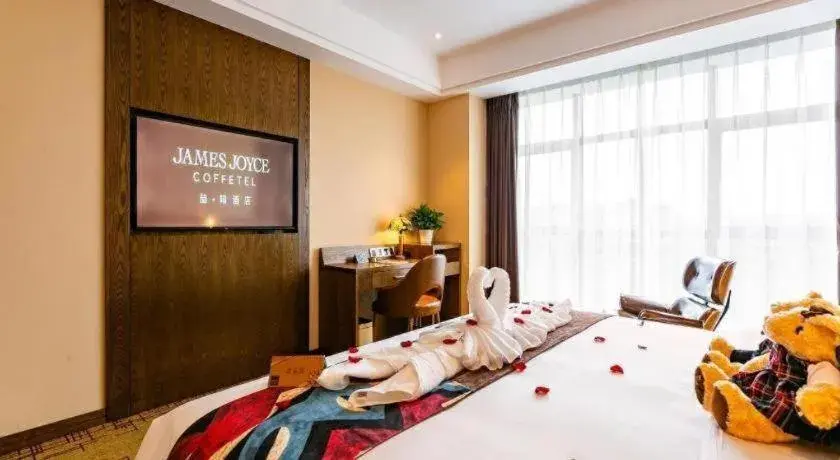 Bed in James Joyce Coffetel· Chengdu Shuangliu Airport Haibing City Wanda Bed in James Joyce Coffetel· Chengdu Shuangliu Airport Haibing City Wanda