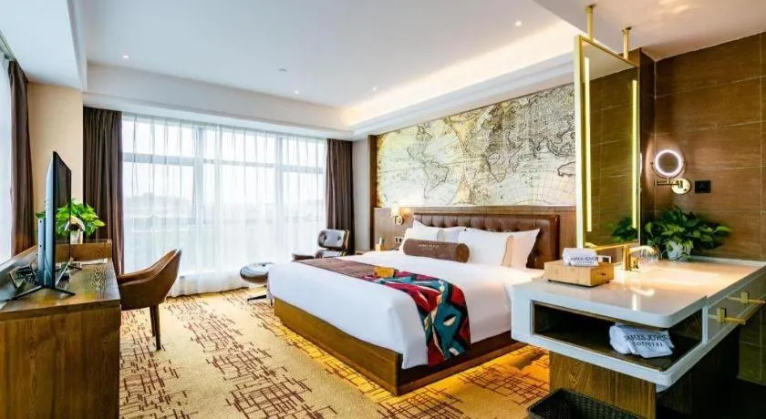 Bed in James Joyce Coffetel· Chengdu Shuangliu Airport Haibing City Wanda