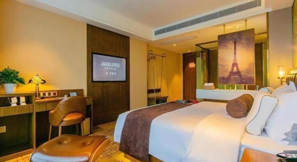 Bed in James Joyce Coffetel· Chengdu Shuangliu Airport Haibing City Wanda