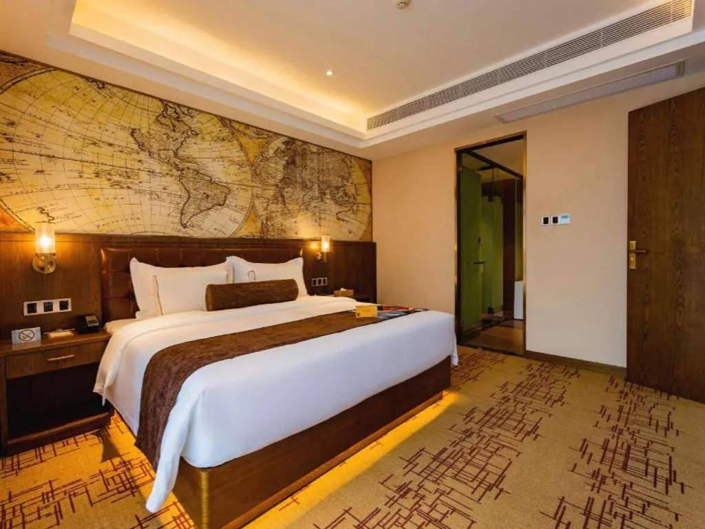 Bed in James Joyce Coffetel· Chengdu Shuangliu Airport Haibing City Wanda