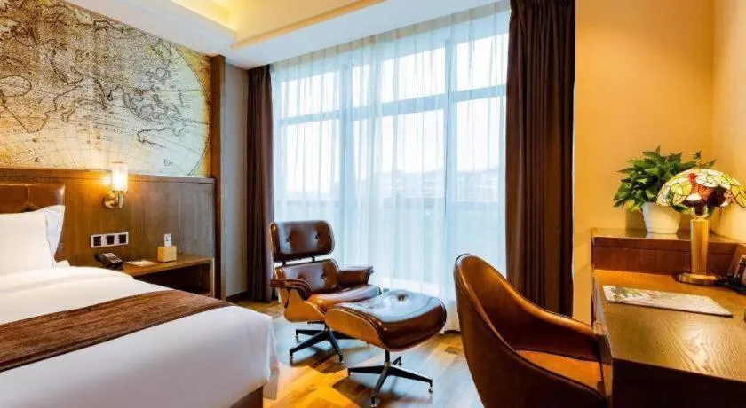 Bed in James Joyce Coffetel· Chengdu Shuangliu Airport Haibing City Wanda