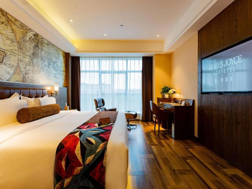 Bed in James Joyce Coffetel· Chengdu Shuangliu Airport Haibing City Wanda