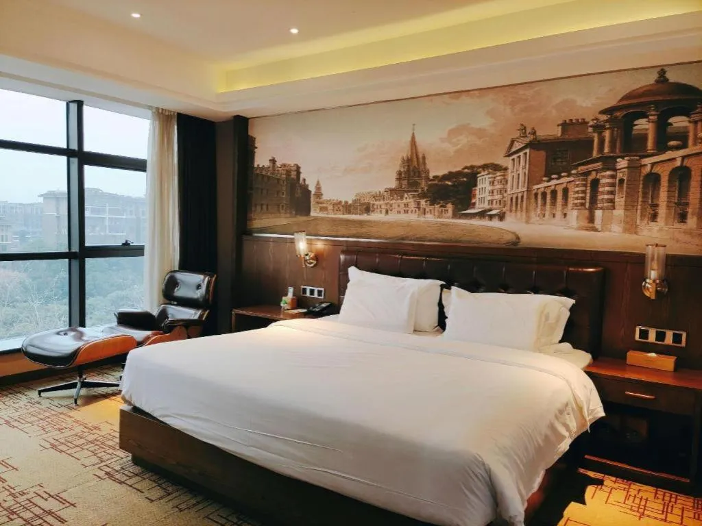 Bed in James Joyce Coffetel· Chengdu Shuangliu Airport Haibing City Wanda