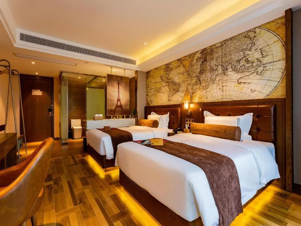 Bed in James Joyce Coffetel· Chengdu Shuangliu Airport Haibing City Wanda