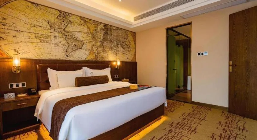 Bed in James Joyce Coffetel· Chengdu Shuangliu Airport Haibing City Wanda