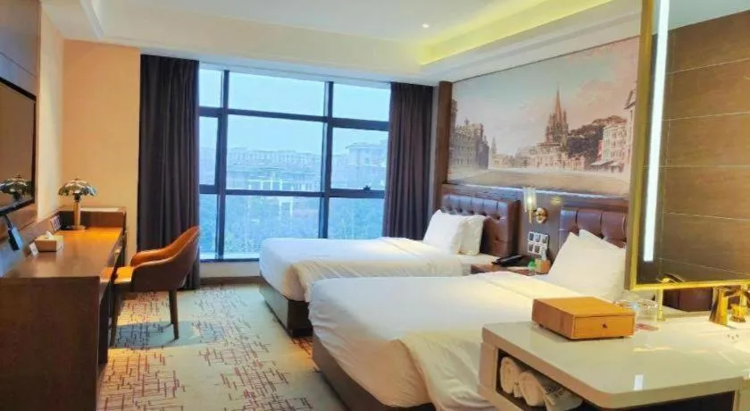 Bed in James Joyce Coffetel· Chengdu Shuangliu Airport Haibing City Wanda