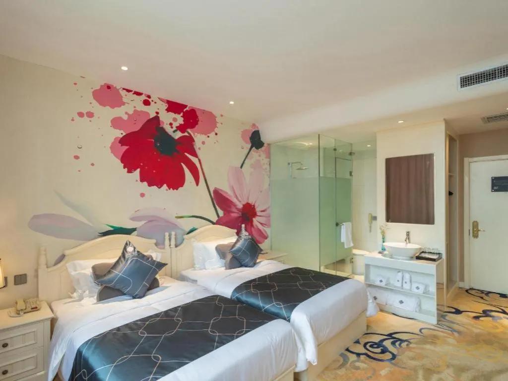 Bed in Chonpines Hotels· Shijiazhuang Fangbei