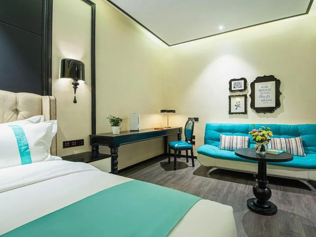 Bed in Xana Hotelle Nanchang Tengwang Pavilion Wanshougong