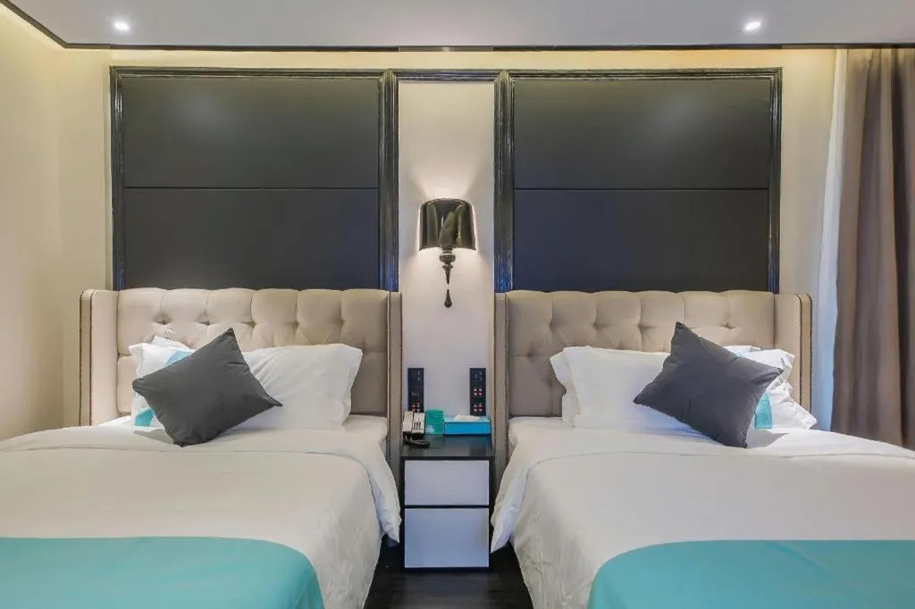 Bed in Xana Hotelle Nanchang Tengwang Pavilion Wanshougong