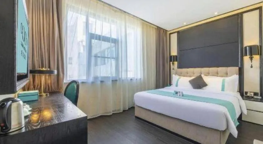 Bed in Xana Hotelle Nanchang Tengwang Pavilion Wanshougong