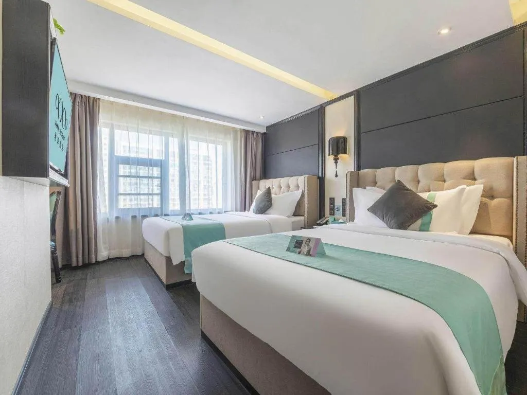 Bed in Xana Hotelle Nanchang Tengwang Pavilion Wanshougong